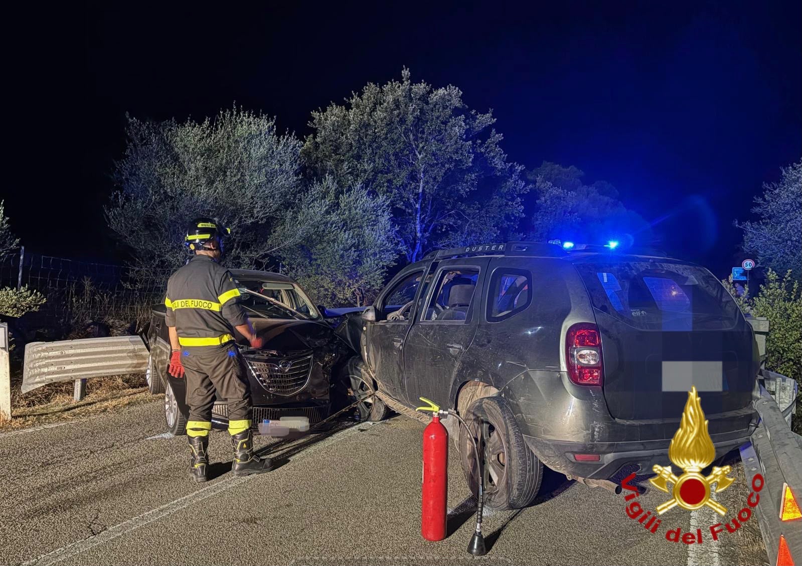 Scontro frontale sulla SP 66, due persone in pronto soccorso