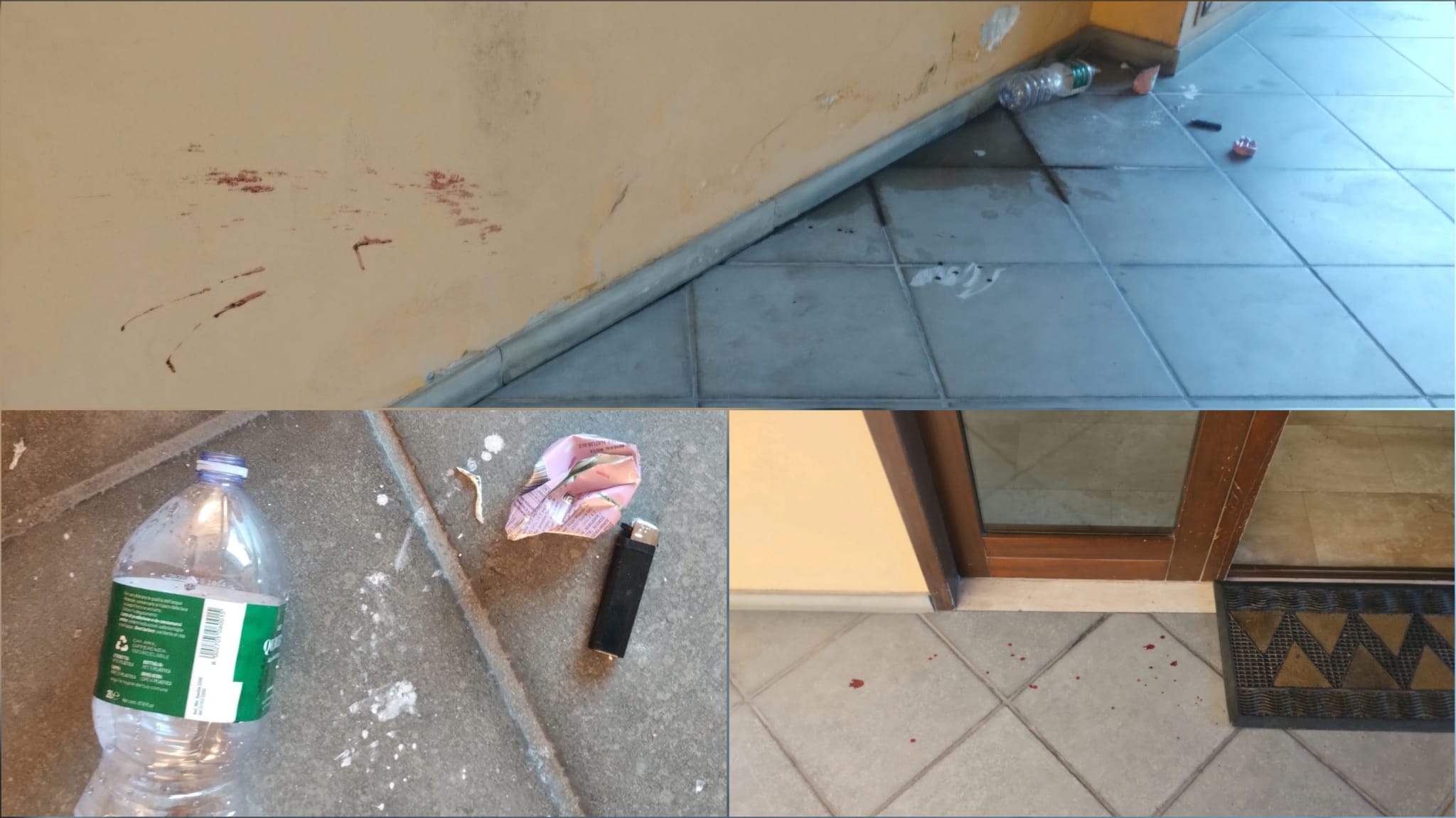 Olbia, degrado notturno nel condominio 