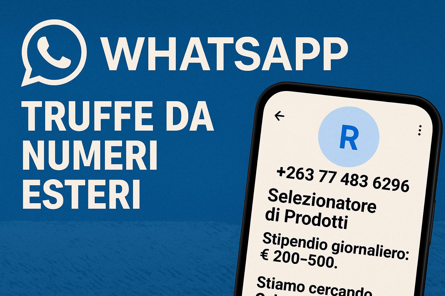 Olbia, messaggi truffa su WhatsApp: false offerte di lavoro da numeri esteri