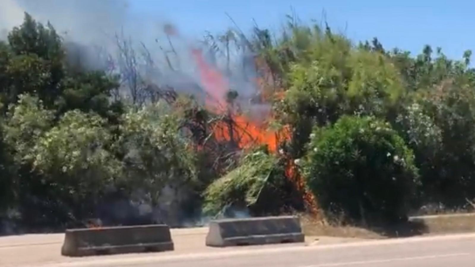 Olbia: incendio in viale Italia